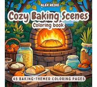 Cozy Baking Scenes Coloring Book: 45 Relaxing and Delicious Baking-Themed Coloring Pages for Stress Relief and Creativity for kids and Adults (Cozy Cottages & Charming Architecture Coloring Books)