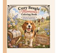 Cozy Beagle Moments A Relaxing Dog Coloring Book For Stress Relief: Featuring Cozy Dog Scenes To Color For Adults & Teens