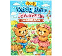 Cozy Bear Coloring Book: Cute Bear Cozy Coloring Book: Adorable Kawaii Bears - Art for Kids, Teens & Adults to Color and Enjoy!