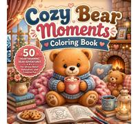 Cozy Bear Moments: A Relaxing Coloring Book: 50 Cute Bear Adventures for Stress Relief, Mindfulness, Creativity for Adults and kids (Cozy Moments Coloring Book)