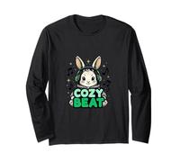 Cozy Beat Bunny Music Lover Lindo diseño de Animales Manga Larga