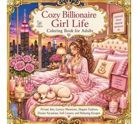 Cozy Billionaire Girl Life Coloring Book for Adults: Private Jets, Luxury Mansions, Elegant Fashion, Soft Luxury Aesthetic, Dream Vacations and Relaxing Escapes (Cozy Luxury Escape Collection)