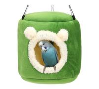 Cozy Bird Bed Hammock, Winter Insulation Bird Warmer, Colgar Bird Shelter con 3 ganchos, Comfortable Nest for Small Birds, Sugar Gliders, and Budgies for Added Warmth in Cold Weather 7,48 pulgadas