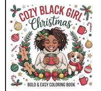 Cozy Black Girl Christmas Coloring Book