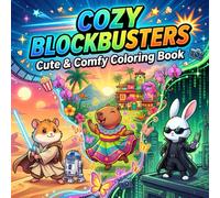 Cozy Blockbusters: Coloring Book Of 50 Exciting Movie Scenes with Adorable Animals - Cute & Comfy Coloring Pages for All Ages