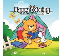Cozy Bold Coloring Pages with Cute Animal Friends Kindergarten, Boys & Girls Ages 3-8: The Cozy Adventures of Bear and Bunny