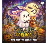 Cozy Boo - Kleurboek voor Volwassenen & Kinderen: 60 Kawaii Halloween Scènes om in te Kleuren - Bold & Easy Stijl voor Ontspanning