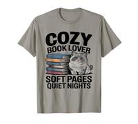 Cozy Book Lover Ragdoll Mamá Páginas Suaves Noches tranquilas Camiseta