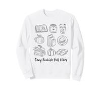 Cozy Bookish Fall Vibes Pumpkin Latte Books Lectura otoñal Sudadera