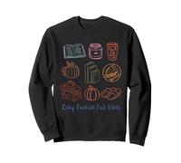 Cozy Bookish Fall Vibes Pumpkin Latte Books Lectura otoñal Sudadera