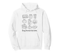 Cozy Bookish Fall Vibes Pumpkin Latte Books Lectura otoñal Sudadera con Capucha
