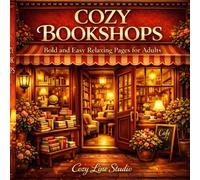 COZY BOOKSHOPS: Bold and Easy Relaxing Pages for Adults (Cozy Line Studio Collection)