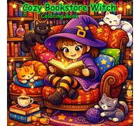 Cozy Bookstore Witch | Cute Witch Aesthetic | Coloring Book for Girls | Spooky Girls: Spells & Enchantments! Coloring Book for Teen Girls | Bookish Girls | Creative Fantasy
