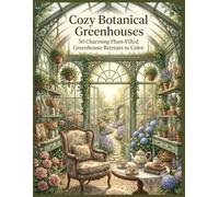 Cozy Botanical Greenhouses: 50 Charming Plant-Filled Greenhouse Retreats to Color (Botanical Haven)