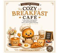 Cozy Breakfast Café: A Cozy Adult Coloring Book with Charming Breakfasts, Warm Coffee, Fresh Pastries & Relaxing Morning Moments (Cozy Café Moments)