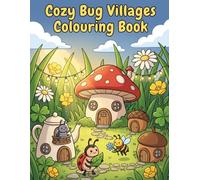 Cozy Bug Villages Colouring Book: Cute & Relaxing Garden Adventures for Kids