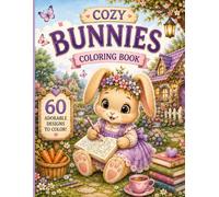 Cozy Bunny Adventures Coloring Book: 60 Adorable Bunny Scenes to Color