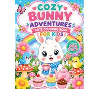 Cozy Bunny Adventures Coloring Book: For Kids Ages 3-7