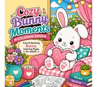 Cozy Bunny Moments Coloring Book: Cute and Relaxing Bunny Coloring Pages for Adults