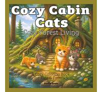 Cozy Cabin Cats: Cozy Forest Living - A Coloring Book: Bold & Easy Designs for Relaxation and Stress Relief