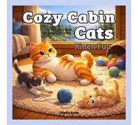 Cozy Cabin Cats: Forest Adventure Coloring Book: A Cozy Cat Coloring Book with Woodland Forest Scenes