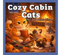 Cozy Cabin Cats: Hot Chocolate Time Coloring Book: A Cozy Cat Coloring Book with Cute and Relaxing Winter Cocoa Scenes