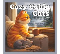 Cozy Cabin Cats: Rainy Days Coloring Book: A Cozy Cat Coloring Book for Relaxation and Stress Relief