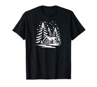 Cozy Cabin Snow Escape Winter Comfort Camiseta