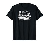 Cozy Cabin Snow Escape Winter Comfort Camiseta