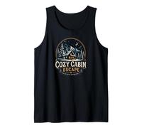 Cozy Cabin Snow Escape Winter Comfort Camiseta sin Mangas