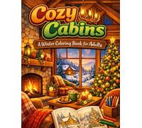 Cozy Cabins: A Winter Coloring Book for Adults: Relaxing Snowy Cabin Scenes for Stress Relief and Mindfulness (Post Grad Money Coloring Books)