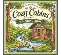 Cozy Cabins Coloring Book: Peaceful Woodland Retreats and Relaxing Nature Escapes (Cozy Coloring Books)