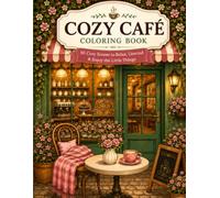 Cozy Café Coloring Book: 50 Cozy Café Scenes to Relax, Unwind & Enjoy the Little Things