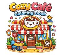 Cozy Café Coloring Book: Coffee, Desserts, and Cozy Coffee Shop Moments with Easy and Relaxing Coloring Pages for Adults and Teens