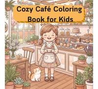 Cozy Café Coloring Book for Kids: Cute Little Girl, Sweet Treats & Wholesome Café Adventures for Relaxing Coloring Fun