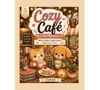 Cozy Café Coloring Book: Relaxing Coffee Shop Scenes, Warm Drinks, Sweet Treats, and Hygge-Inspired Pages for Stress Relief and Mindful Coloring (Cozy Escape Series)