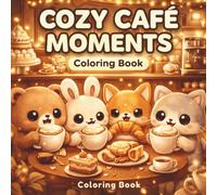 Cozy Café Moments Coloring Book: Cute & Relaxing Coffee Shop Scenes for Stress Relief | Cozy Kawaii Coloring Book for Adults and Teens (CozyDoodle Collection)
