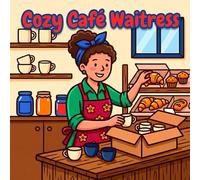 Cozy Café Waitress Coloring Book: Bold and Easy Relaxing Coloring Pages of a Cozy Waitress Life (Peaceful Days Coloring Books)