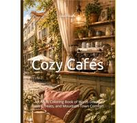 Cozy Cafés: An Adult Coloring Book of Warm Drinks, Sweet Treats, and Mountain-Town Comfort