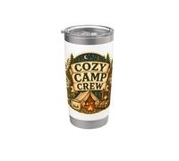 Cozy Camp Crew Tienda Fuego Vaso térmico de acero inoxidable de doble pared