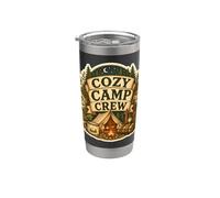 Cozy Camp Crew Tienda Fuego Vaso térmico de acero inoxidable de doble pared