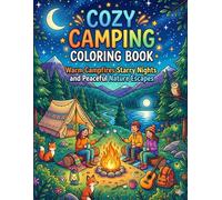 Cozy Camping Coloring Book: Warm Campfires Starry Nights and Peaceful Nature Escapes: Relaxing Outdoor Adventures with Cozy Campsites Peaceful Forest Scenes and Beautiful Nature Moments
