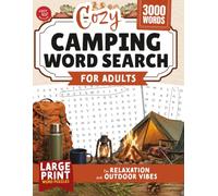 Cozy Camping Word Search for Adults: Large Print Word Puzzles for Relaxation and Outdoor Vibes (Word Find Books For Adults)