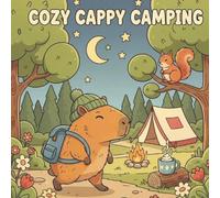 Cozy Cappy Camping: Coloring Book for Adults and Teens and Kids, Bold and Easy Cute Designs, Cute Capybara