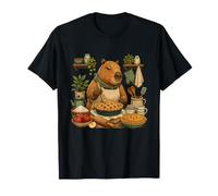 Cozy Capybara Baker - Cocina para Hornear Pastel de Manzana Camiseta
