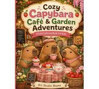 Cozy Capybara Cafe & Garden Adventures: A Cute Coloring Book for Kids Ages 4-8 with Baking, Tea Parties, Gardens, Friendship and Cozy Animal Scenes