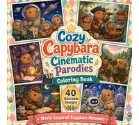 Cozy Capybara Cinematic Parodies Coloring Book: Funny Fantasy, Space, Pirate, Magic, Mystery & Adventure Scenes Reimagined with Cute Capybaras
