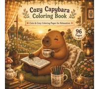 Cozy Capybara Coloring Book: Cute Kawaii Animal Coloring Pages for Adults, Teens & Older Kids: Over 90 Relaxing Cozy Scenes with Tea Time, Gardening, ... Nature, Flowers & Stress Relief Coloring Fun
