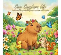 Cozy Capybara Life: Bold and Easy Coloring Book for Kids and Adults