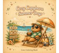 Cozy Capybara Summer Days: A Cute and Relaxing Coloring Book for Adults and Teens Featuring Adorable Capybaras, Stress Relief and Cozy Summer Scenes: ... and Cozy Summer Vibes (Cozy Capybara Life)